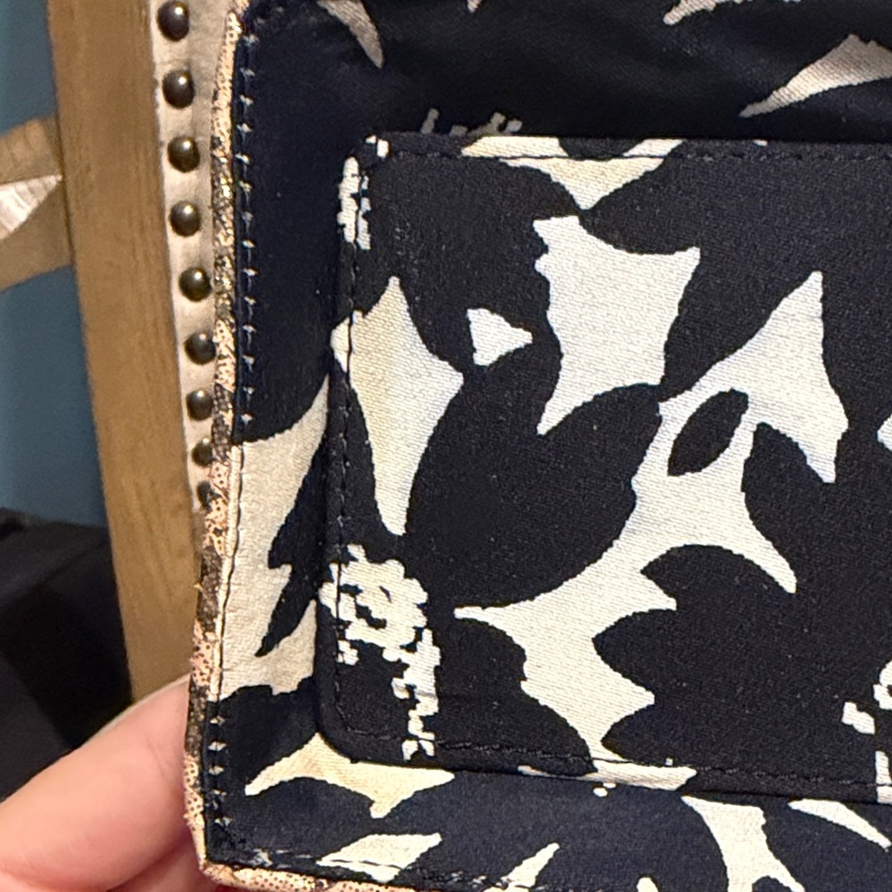 Kate Spade Brown Woven Wicker Satchel with Snakeskin Accents - Picture 5 of 16